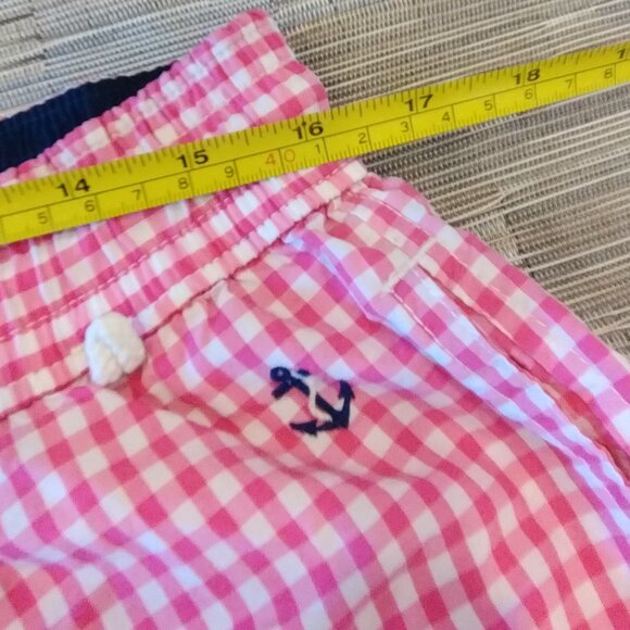 Polo Ralph Lauren Pink Gingham Swim Trunks Size L - Picture 10 of 12
